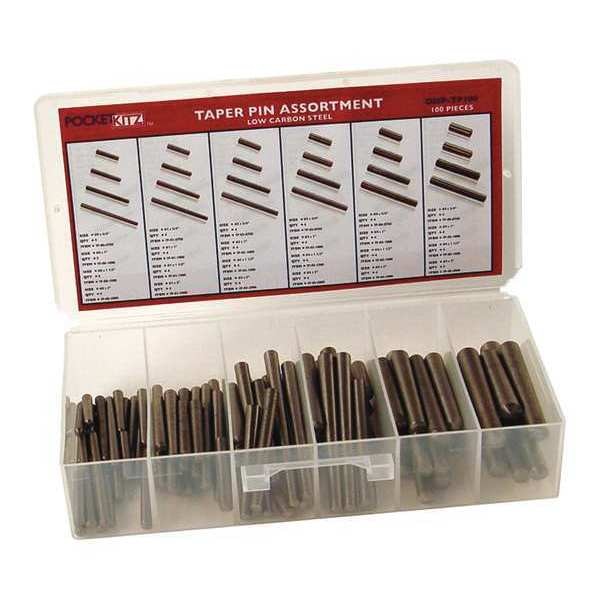 Taper Pin, Assort 100pcs.