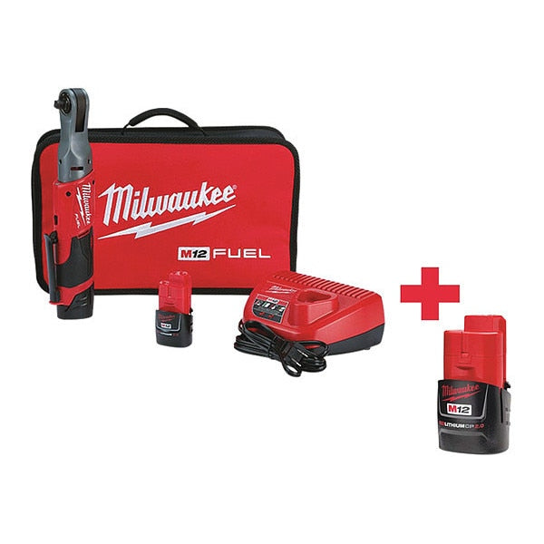 M12 FUEL(TM) 12V 3/8" Cordless Ratchet Kit