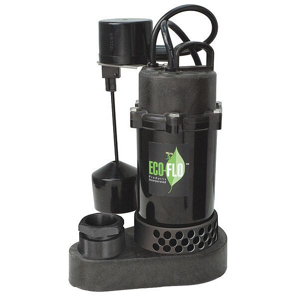 Thermoplastic Sump Pump, VrtclSwtch 1/2HP