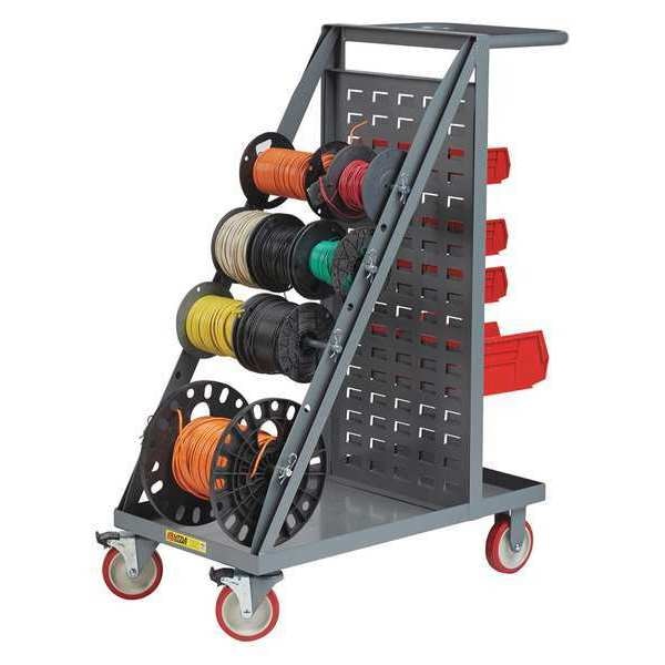 Wire Reel Cart, Louvered Panel Back Model