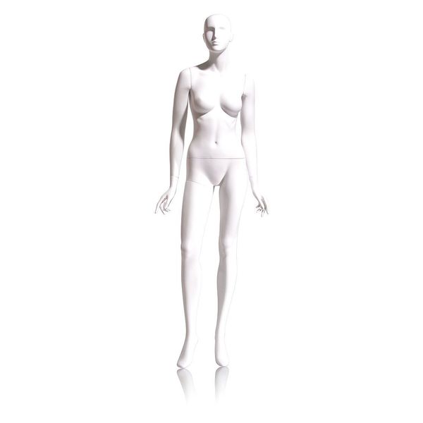 Mondo Mannequins Eve White Abstract Female Mannequin, Pose 4 W/ base