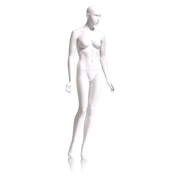 Mondo Mannequins Eve White Abstract Female Mannequin, Pose 5 W/ base