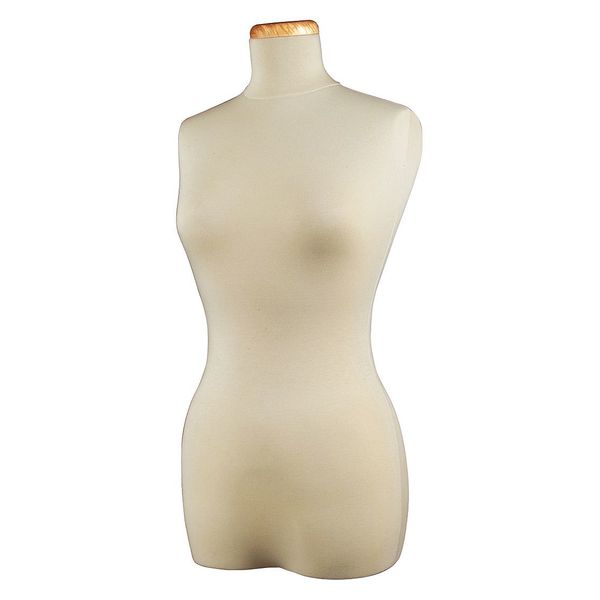 Mondo Mannequins Female 3/4 Torso Fabric Covered Form W/ neckblock