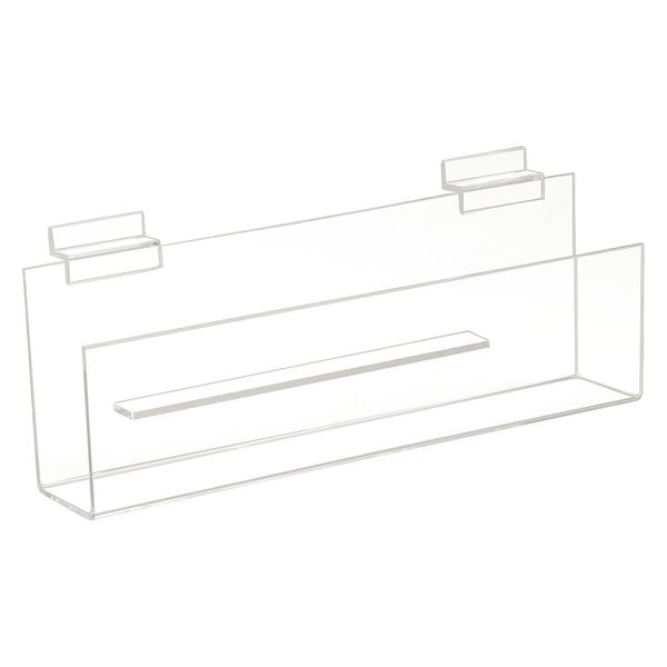 Slatwall Greeting Card Shelf, 12"x2", PK12