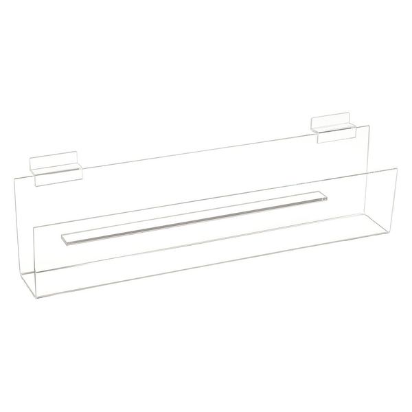 Slatwall Greeting Card Shelf, 16"x2", PK12