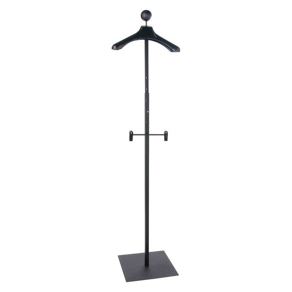 Mondo Mannequins Adjustable Floor Standing Black Costumer w/Hangers