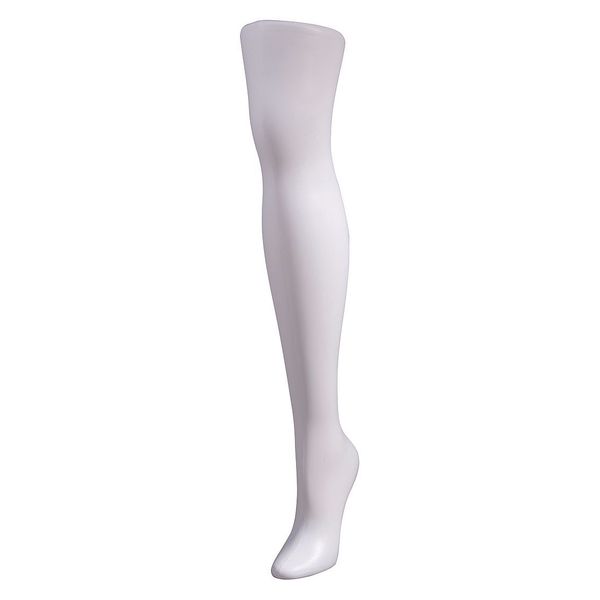 Mondo Mannequins Female Standing Leg,  Matte White