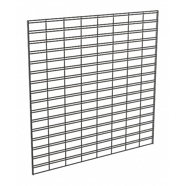 Wire Slatgrid Panel 4ft. x 4ft.,  Black,  3PK