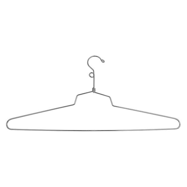 Shirt Hanger, Metal, 19", Loop Hook, PK100