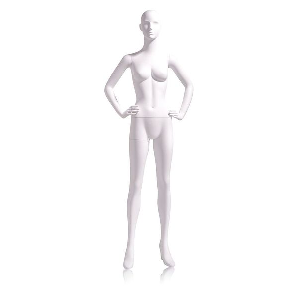 Mondo Mannequins Ready to Wear Female Abstract White Mannequin, Pose 3