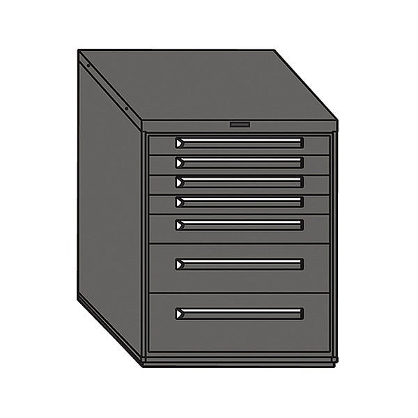 Mod Drawer Cabinet W/ Divider,  30", WH