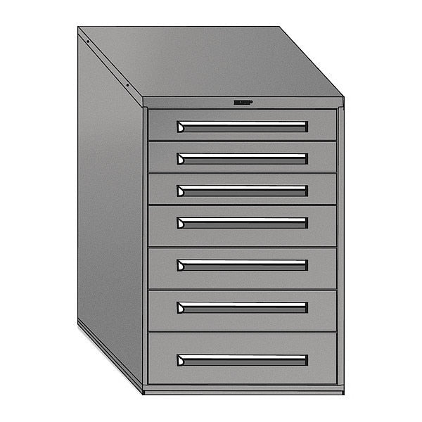 Mod Drawer Cabinet W/ Divider,  30", BK