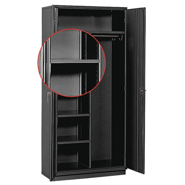 Storage Cabinet Extra 24"D Half Shelf, BK