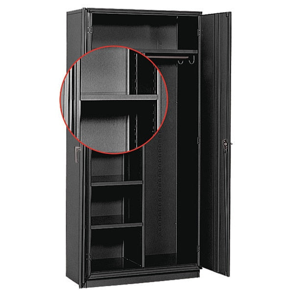 Storage Cabinet Extra 18"D Half Shelf, BK