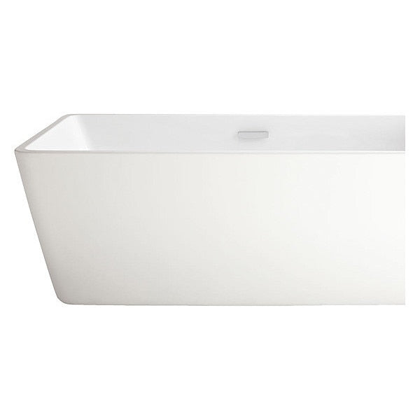 Loft Sedona 5.25 Ft. X 35 In. Center Drain FreSt Bathtub In Wh