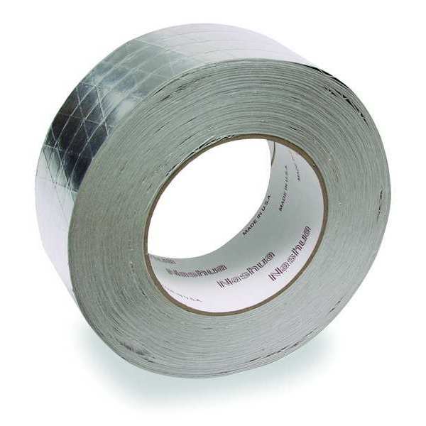 Foil Tape,  2 13/16 in W x 50 1/4 yd L,  8 mil Thick,  Silver,  FSK,  1 Pk