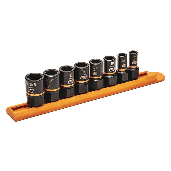 8 Pc. 1/4" & 3/8" Drive Bolt Biter Extraction Socket Set