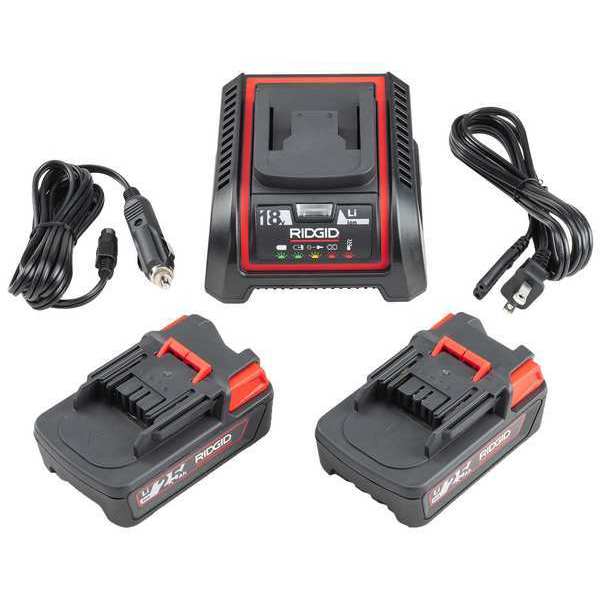 Battery and Charger Kit,  18V DC,  3.7 lb