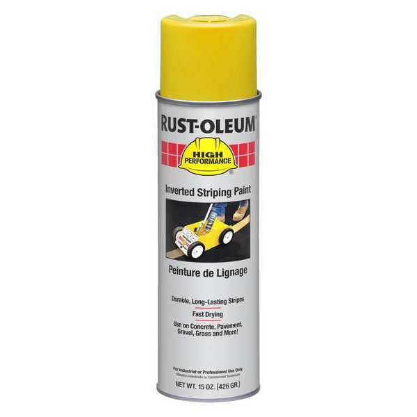 Inverted Striping Paint, 18 oz, Yellow
