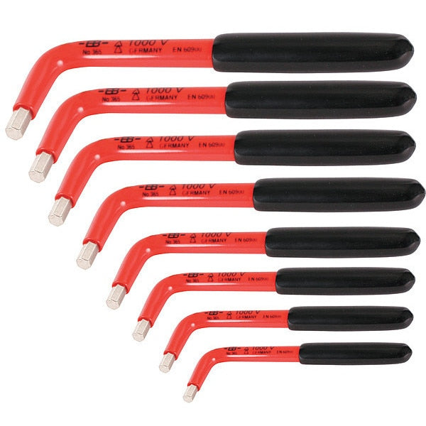 8 pc Insulated Hex L-Key Set,  SAE