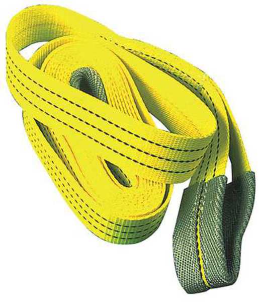 Tow Strap, 2 In x 15 Ft, Yellow
