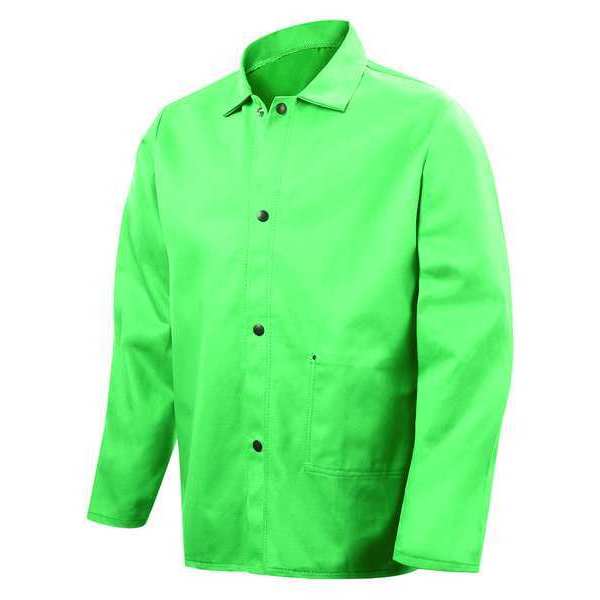 Welding Jacket, 3XL, 30", Green