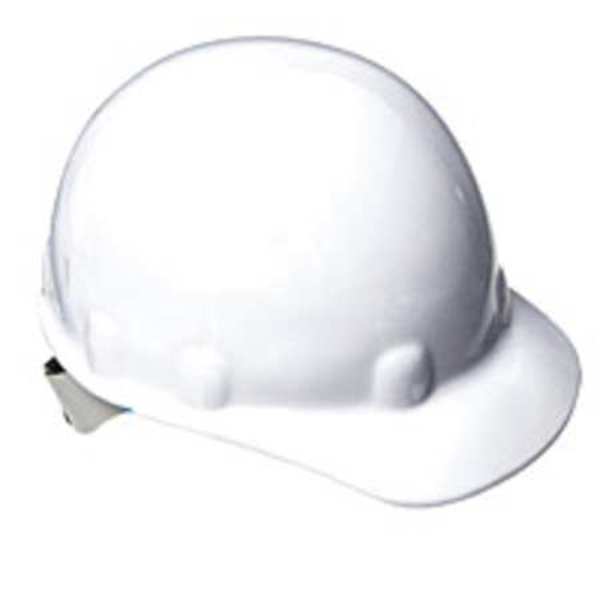 Front Brim Hard Hat,  Type 1,  Class E,  Ratchet (8-Point),  White