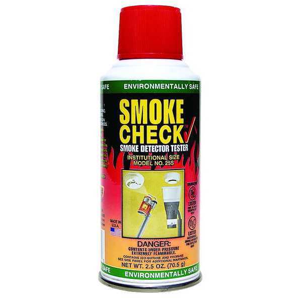 Smoke Detector Tester,  2 1/2 oz Spray,  Operating Temp 56 Degrees to 120 Degrees F