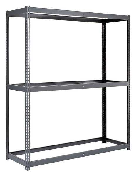 Freestanding Bulk Storage Rack,  48 in D,  60 in W,  3 Shelves
