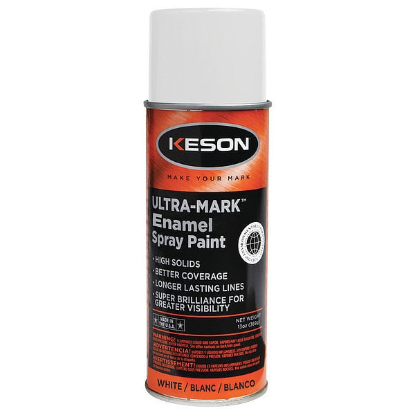 Inverted Marking Paint,  16 oz.,  White,  Water -Based