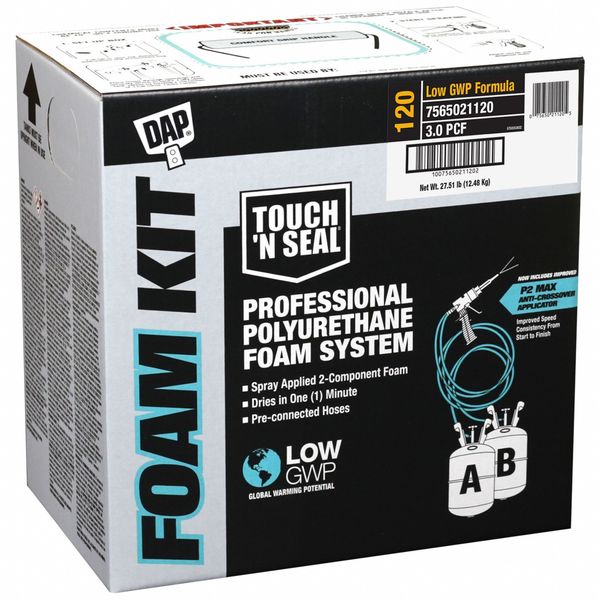 Spray Foam Kit, Cream, 38 lb