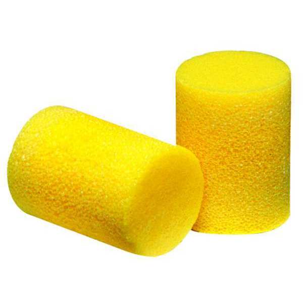 E-A-R Classic Disposable Uncorded Ear Plugs,  Cylinder Shape,  NRR 29 dB,  Yellow,  200 Pairs