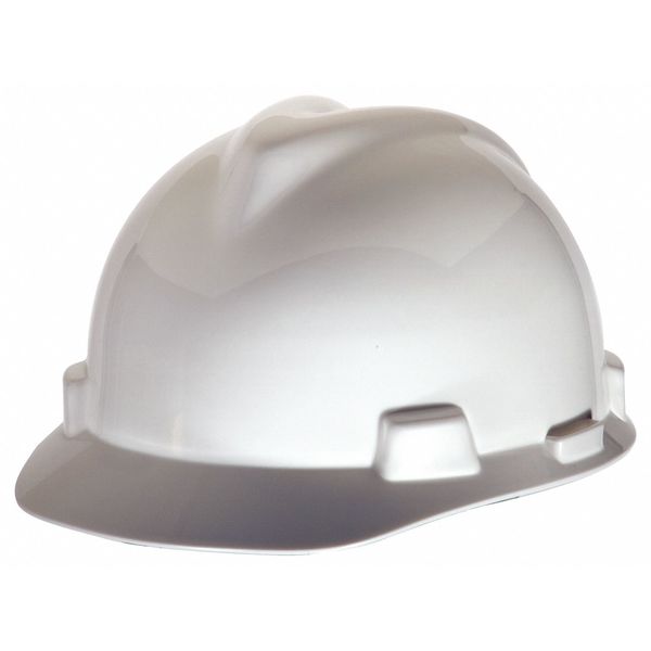 Front Brim Hard Hat,  Type 1,  Class E,  Pinlock (4-Point),  White
