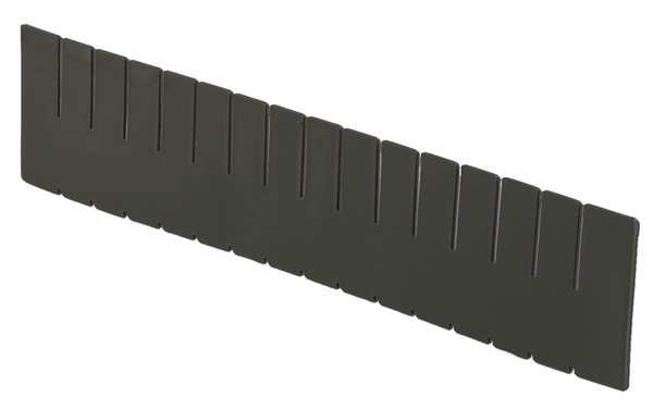 Plastic Divider,  Black,  20 5/8 in L,  Not Applicable W,  4 7/16 in H