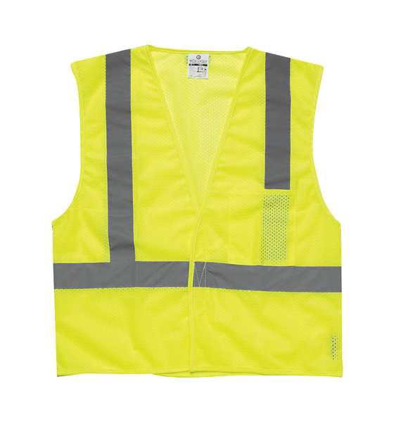2XL Class 2 High Visibility Vest,  Lime