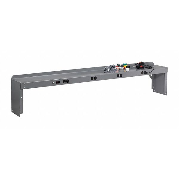 Electrical Shelf Riser, 72x10-1/2x12, Gray
