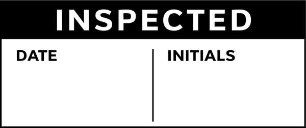 Inspection Label, English, Quality, PK350,  TC-10943
