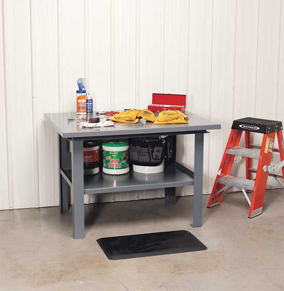 Fixed Work Table, Steel, 72" W, 36" D