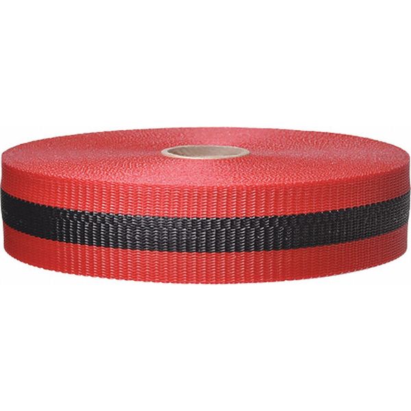 Barrier Tape, Woven, 2 In x 200 ft,  Red