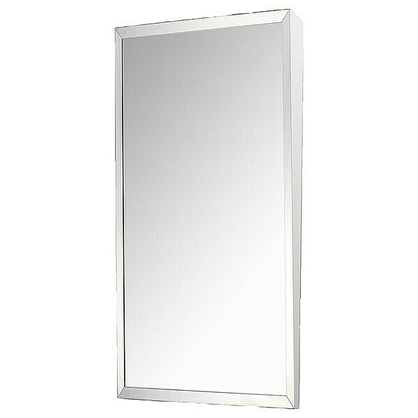 16" x 30" Surface Mounted Fixed Tilt Washroom Mirror