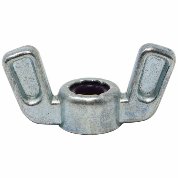 Wing Nut,  1/4"-20,  Zinc Alloy,  Zinc Plated,  19/64 in Ht,  1-1/4 in Max Wing Span,  20 PK
