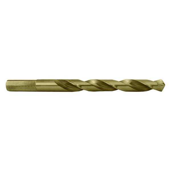 118° Heavy-Duty Cobalt Hex Shank Jobber Length Drill Cle-Line 1804 Straw HSS-CO RHS/RHC 5/16