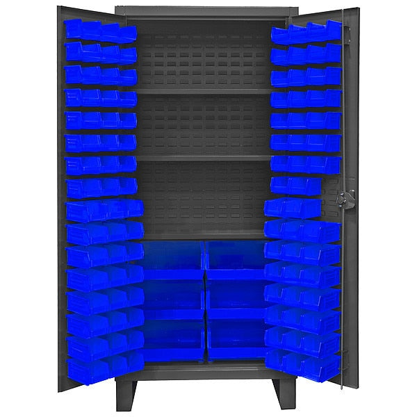 Super Duty Bin Cabinet,  36 in W,  78 in H,  24" D,  102 Bins