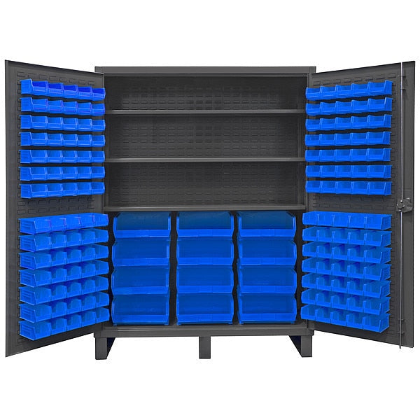 Super Duty Bin Cabinet,  60 in W,  78 in H,  24" D,  156 Bins