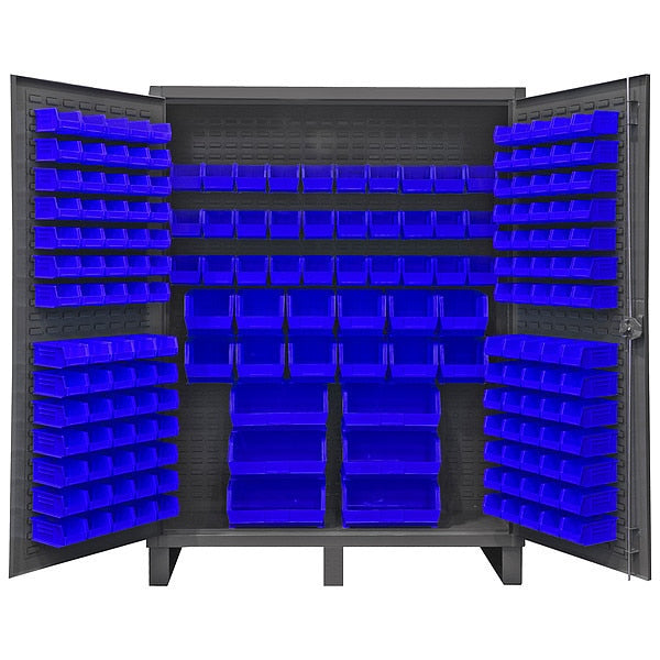 Super Duty Bin Cabinet,  60 in W,  78 in H,  24" D,  198 Bins