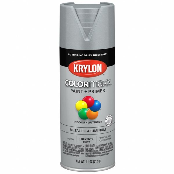Spray Paint, Metallic Aluminum, 11 oz