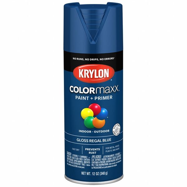 Spray Paint, Gloss, Regal Blue, 12 oz