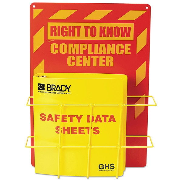 SDS Compliance Center, 14x20, Yellow/Red