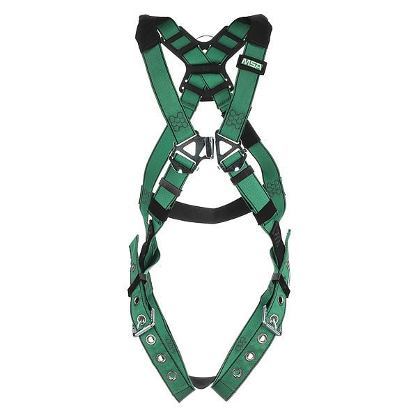 Full Body Harness,  Vest Style,  M,  Nylon,  Green