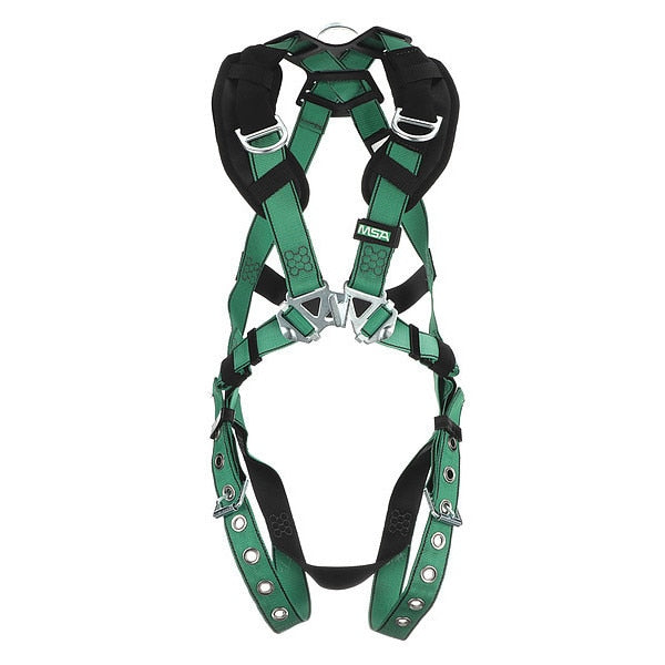 Full Body Harness,  Vest Style,  XL,  Nylon,  Green